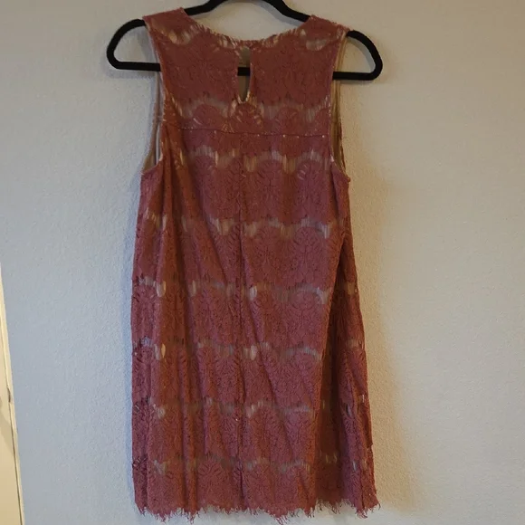 Speechless Sleeveless Lace Mini Dress - Mauve - Picture 5 of 5